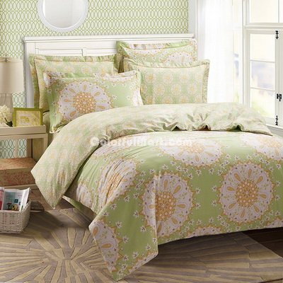 The Impression Of Seattle Green Duvet Cover Set European Bedding Casual Bedding