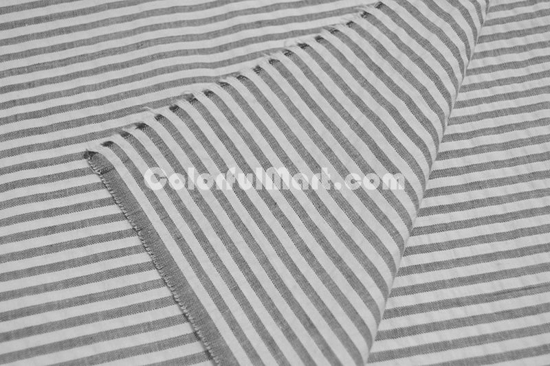 Sunday Morning Dark Gray Ocher Duvet Cover Set Luxury Bedding - Click Image to Close