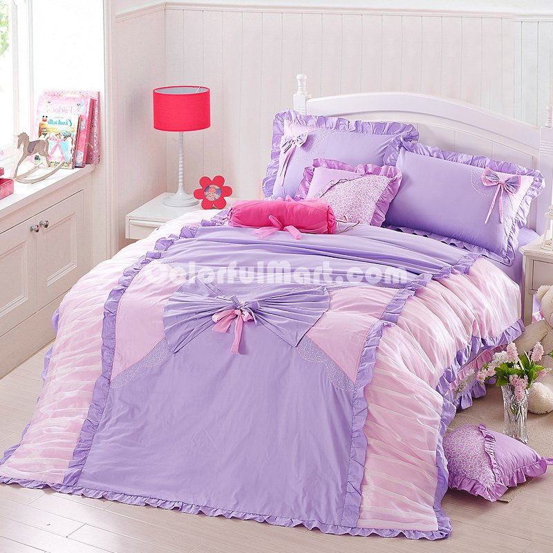 Sweet Heart Purple Bedding Girls Bedding Princess Bedding Teen Bedding - Click Image to Close