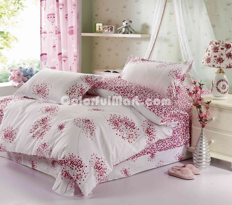 Bloom Red 3 Pieces Girls Bedding Sets - Click Image to Close