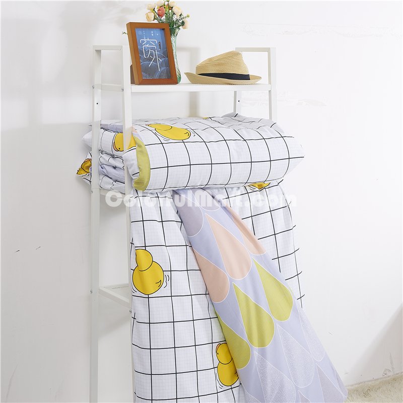 Little Yellow Duck White Bedding Teen Bedding Kids Bedding Modern Bedding Gift Idea - Click Image to Close