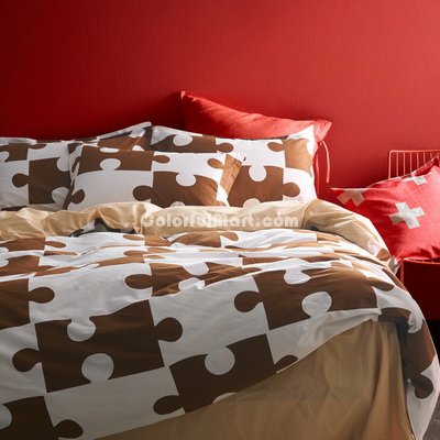 Jigsaw Puzzles Coffee Bedding Kids Bedding Teen Bedding Dorm Bedding Gift Idea