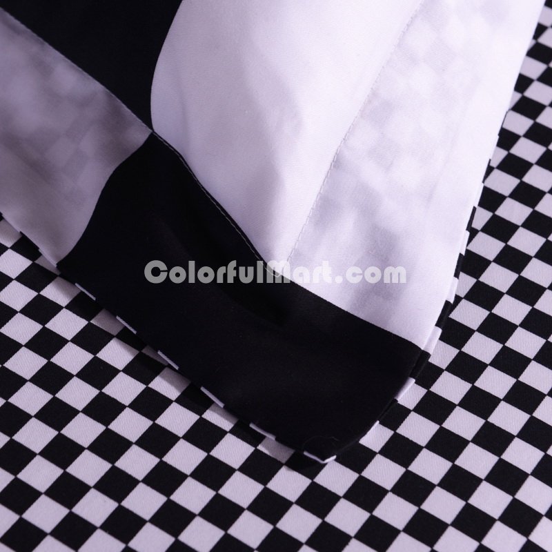 Millais Lattices Black And White Bedding Classic Bedding - Click Image to Close