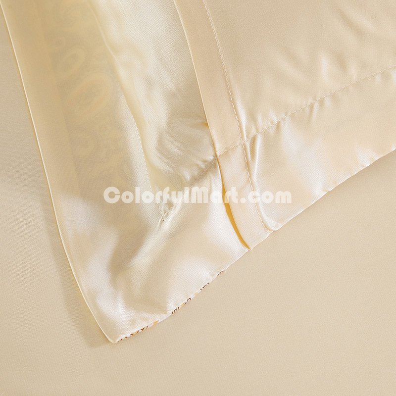 Magic Beige Silk Bedding Modern Bedding - Click Image to Close