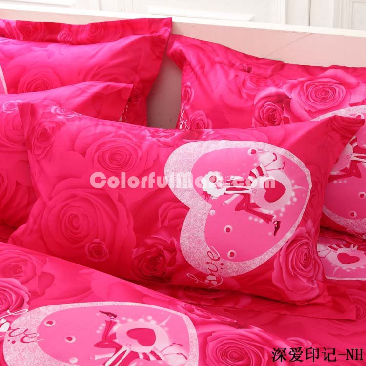 Deep Love Stamp Duvet Cover Sets Luxury Bedding - Click Image to Close
