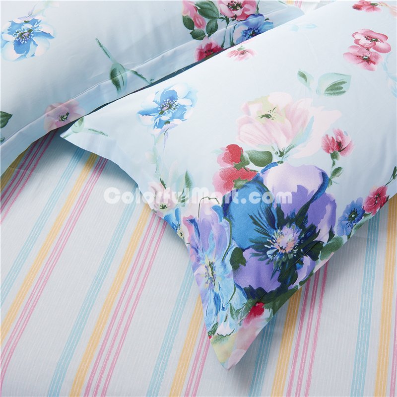 Marilyn Blue Bedding Set Teen Bedding Dorm Bedding Bedding Collection Gift Idea - Click Image to Close