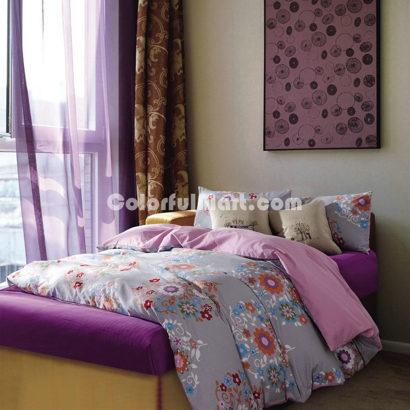 Sura Purple Bedding Scandinavian Design Bedding Teen Bedding Kids Bedding - Click Image to Close