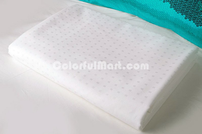 Aqua White Luxury Bedding Quality Bedding - Click Image to Close