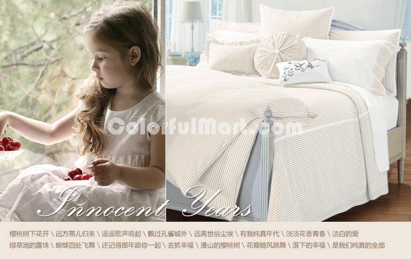 The Age Of Innocence Red Blue Cream Duvet Cover Set Luxury Bedding - Click Image to Close