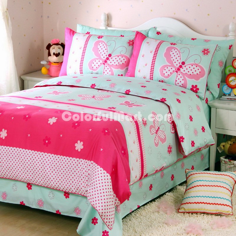 Butterfly Fairy Tale Kids Bedding Sets For Girls - Click Image to Close