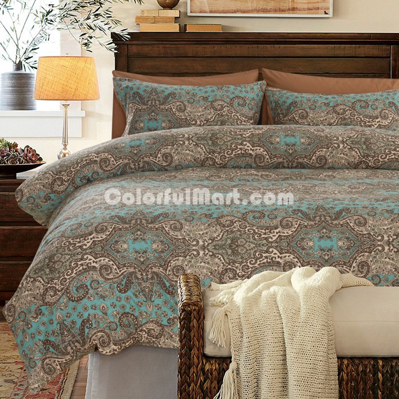 Like A Dream Coffee Egyptian Cotton Bedding Luxury Bedding Duvet Cover Set - Click Image to Close