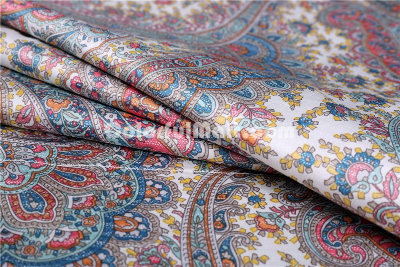 Ciotti Blue Bedding Set Luxury Bedding Collection Satin Egyptian Cotton Duvet Cover Set - Click Image to Close
