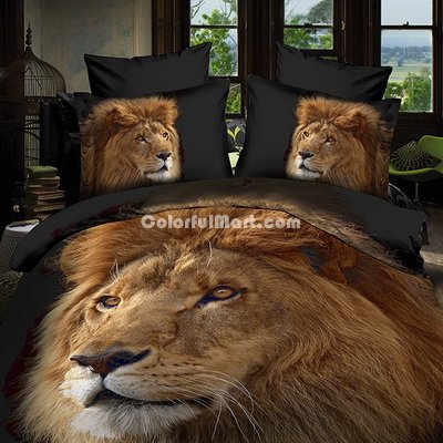 King Of Lions Black 3d Bedding Luxury Bedding