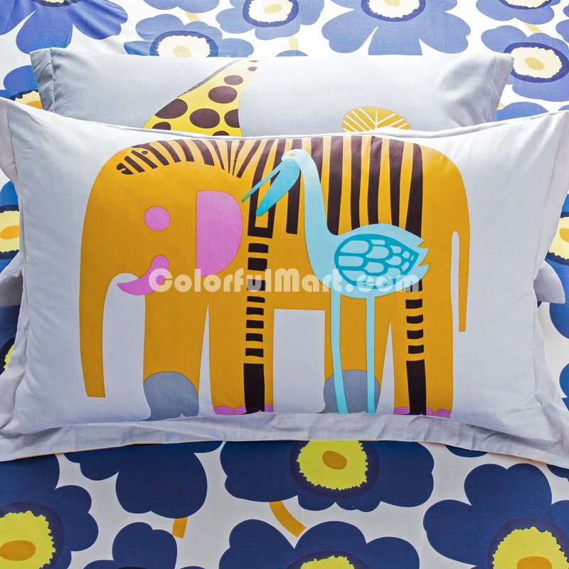 Zoo 100% Cotton Pillowcase, Include 2 Standard Pillowcases, Envelope Closure, Kids Favorite Pillowcase - Click Image to Close