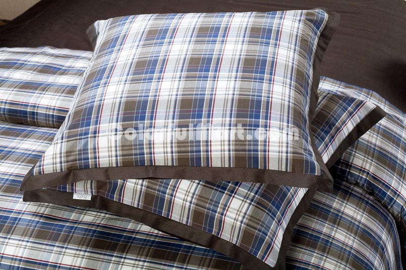 Earth Fantasy Brown Tartan Bedding Stripes And Plaids Bedding Luxury Bedding - Click Image to Close