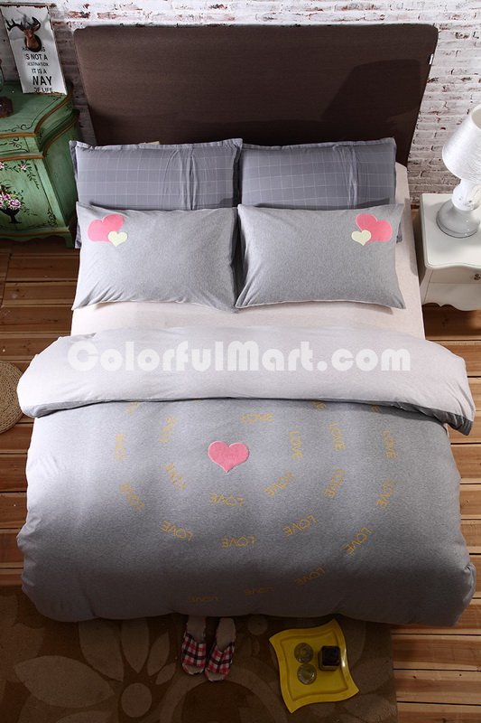 Love Gray Knitted Cotton Bedding 2014 Modern Bedding - Click Image to Close