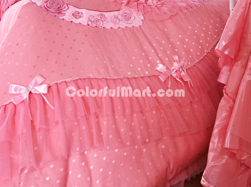 Amazing Gift Sweet Love Pink Bedding Set Princess Bedding Girls Bedding Wedding Bedding Luxury Bedding - Click Image to Close