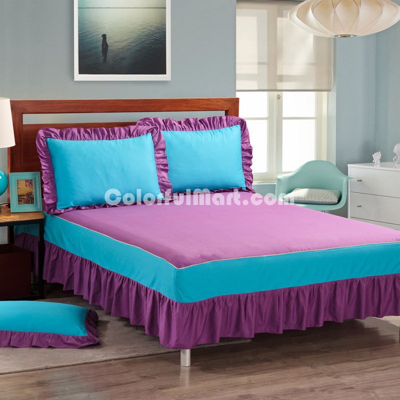 Blue And Purple Modern Bedding Cotton Bedding - Click Image to Close