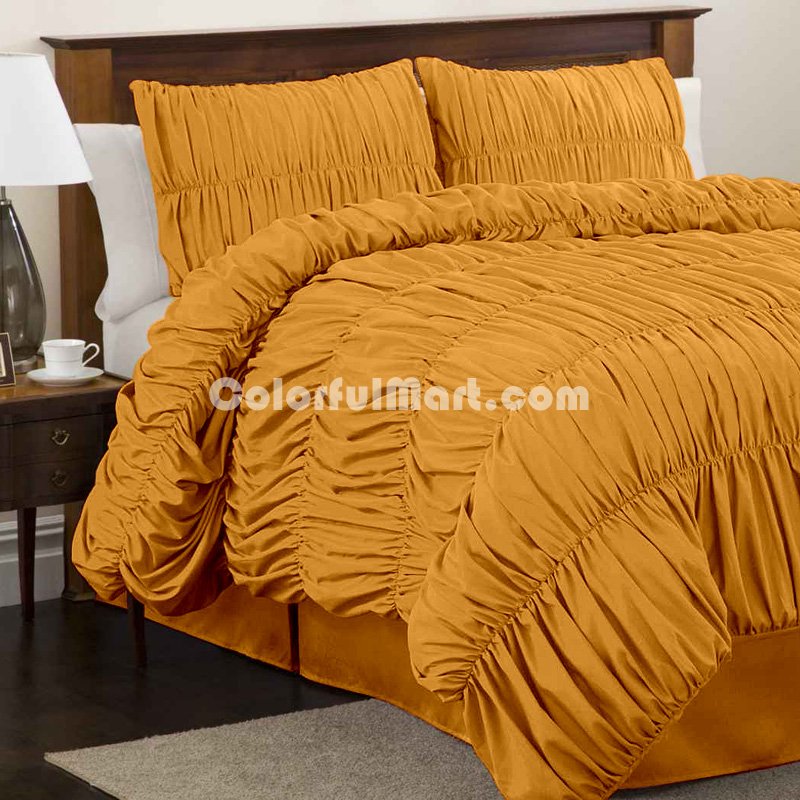 Esmeralda Light Orange Duvet Cover Sets - Click Image to Close