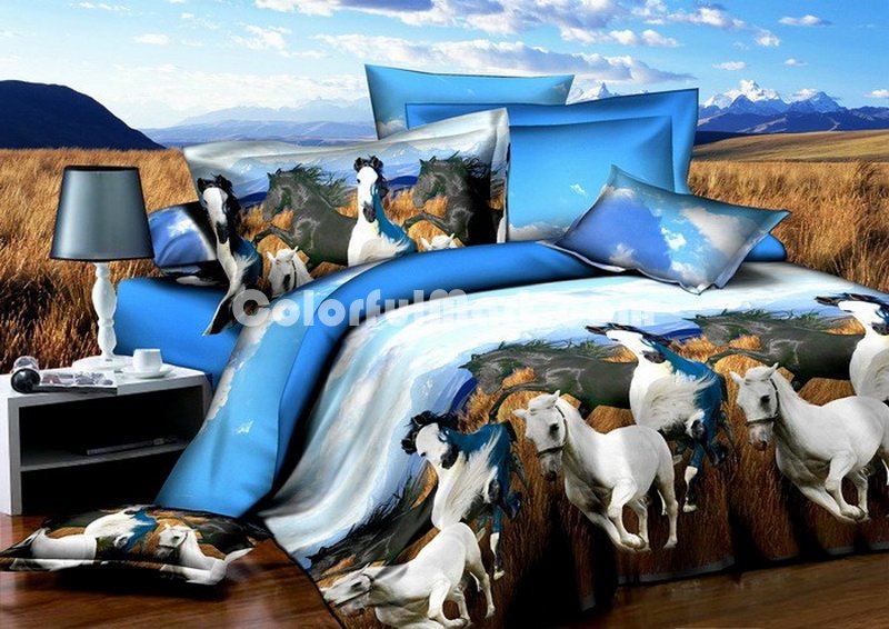 Ferghana Horse Duvet Cover Set 3D Bedding - Click Image to Close