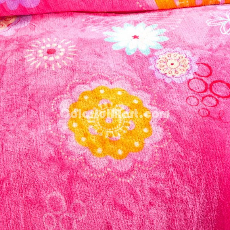 Shangri La Rose Style Bedding Flannel Bedding Girls Bedding - Click Image to Close