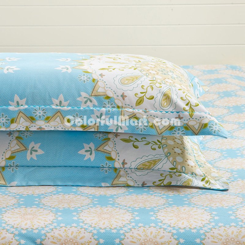 The Impression Of Seattle Blue Duvet Cover Set European Bedding Casual Bedding - Click Image to Close