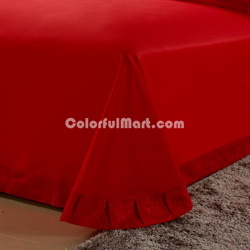 Romantic Rose Red Discount Luxury Bedding Sets - Click Image to Close
