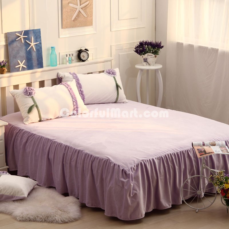Sunshine Purple And White Princess Bedding Girls Bedding Women Bedding - Click Image to Close