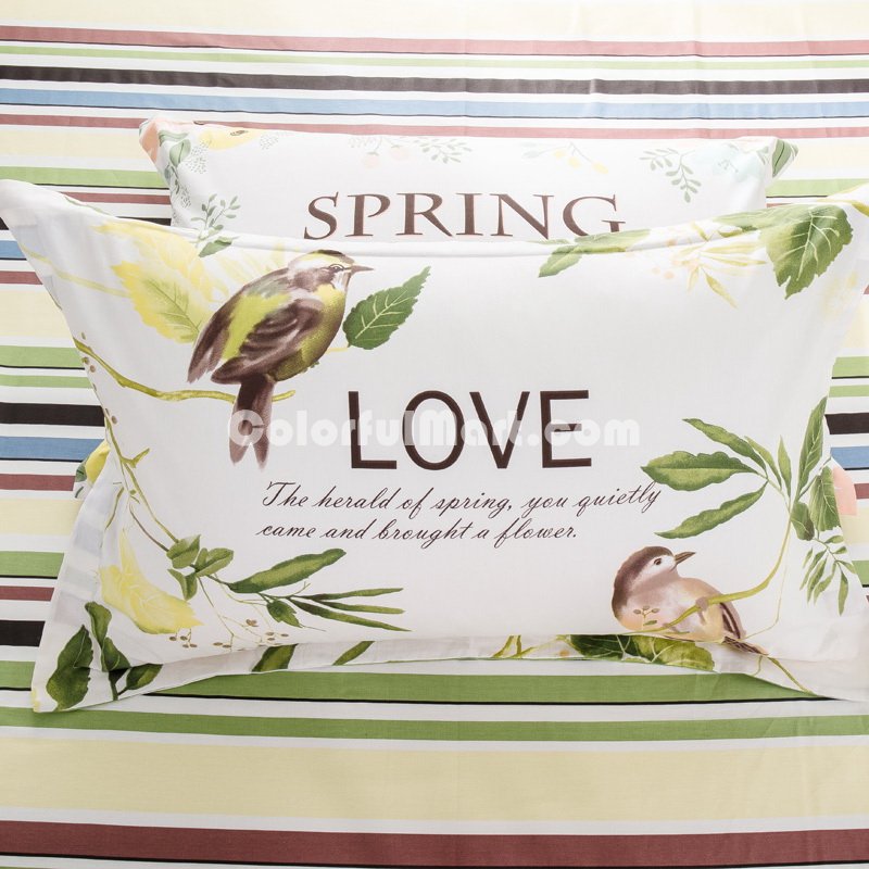 Birds 100% Cotton Pillowcase, Include 2 Standard Pillowcases, Envelope Closure, Kids Favorite Pillowcase - Click Image to Close
