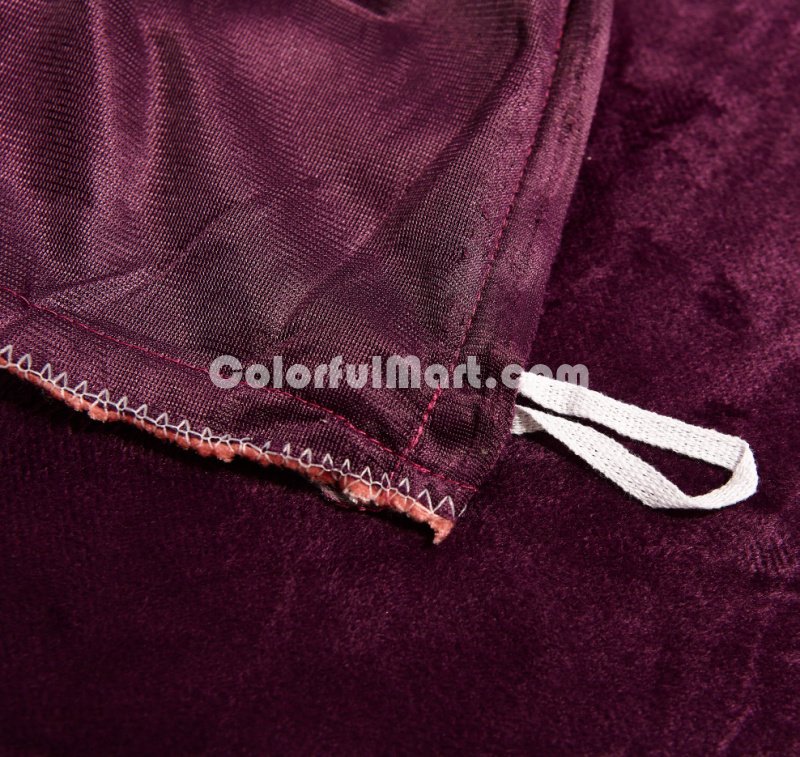 Love Magician Purple Velvet Bedding Modern Bedding Winter Bedding - Click Image to Close