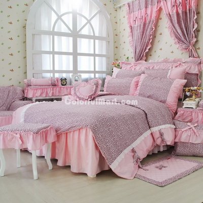 Cheetah Print Pink Girls Princess Bedding Sets