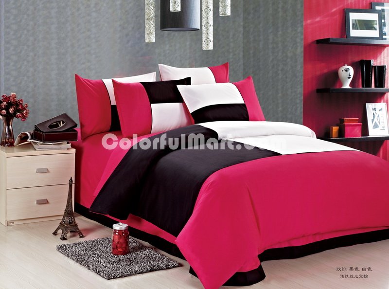 Rose Black And White Teen Bedding Kids Bedding - Click Image to Close