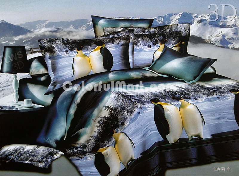 Penguin Duvet Cover Set 3D Bedding - Click Image to Close