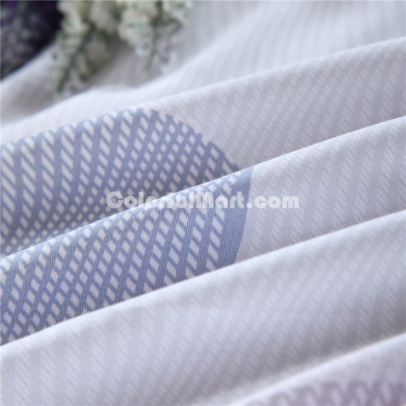Nifty Polka Dots Purple Bedding Set Girls Bedding Floral Bedding Duvet Cover Pillow Sham Flat Sheet Gift Idea - Click Image to Close