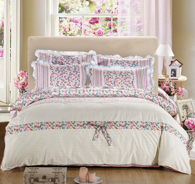 Visual Enjoyment Beige Princess Bedding Teen Bedding Girls Bedding - Click Image to Close