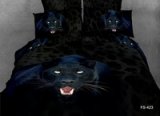 Black Leopard Style2 Cheetah Print Leopard Print Bedding Set