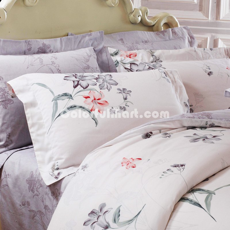 Flowers Shadows Modern Bedding Sets - Click Image to Close
