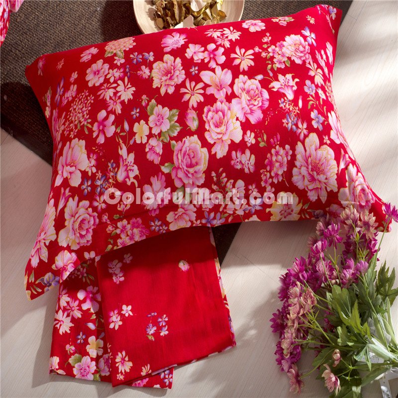 Lydia Manor Red Bedding Modern Bedding Cotton Bedding Gift Idea - Click Image to Close