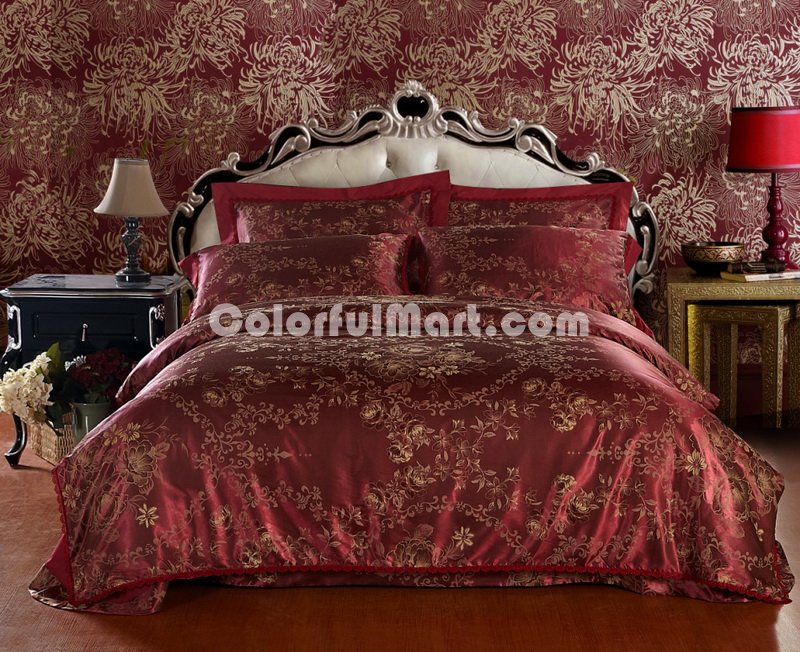 Glorious Future Garnet Luxury Bedding Wedding Bedding - Click Image to Close