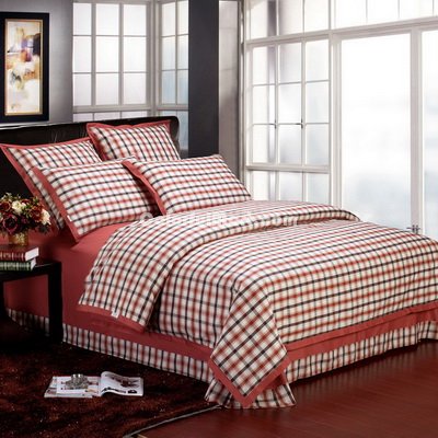 Day And Night Red Tartan Bedding Stripes And Plaids Bedding Luxury Bedding