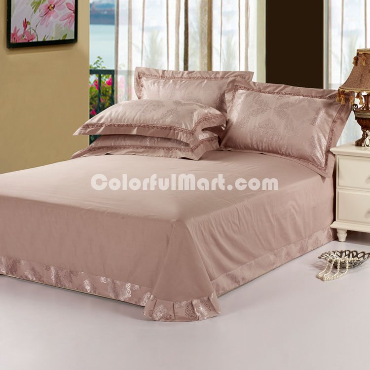 European Classical Camel Grey 4 PCs Luxury Bedding Sets - Click Image to Close