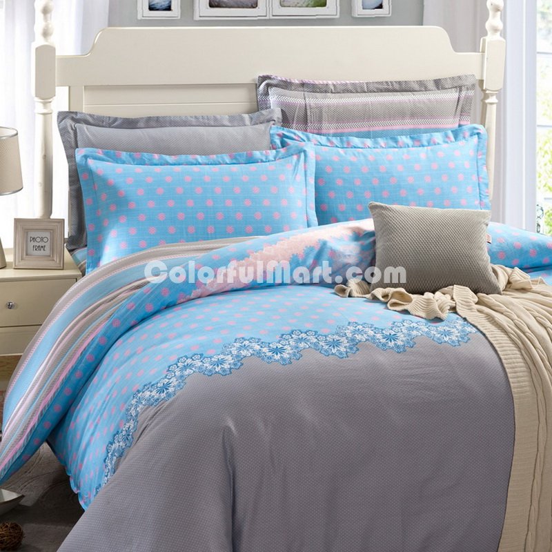 Love The Future Blue Modern Bedding Cheap Bedding - Click Image to Close