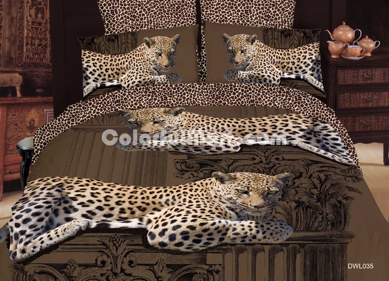Leopard Style5 Cheetah Print Leopard Print Bedding Set - Click Image to Close