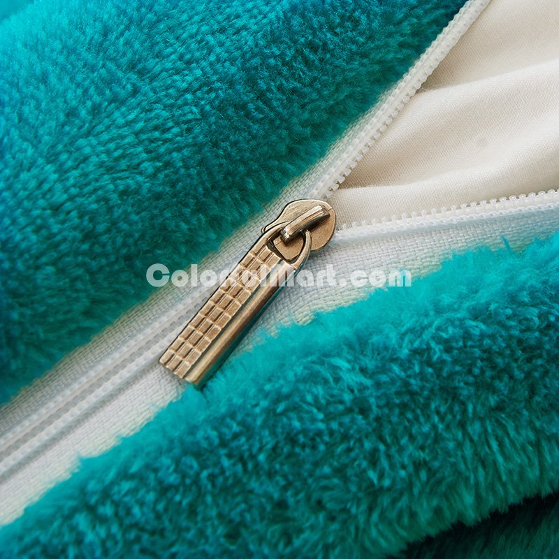 Ocean Blue Flannel Bedding Winter Bedding - Click Image to Close