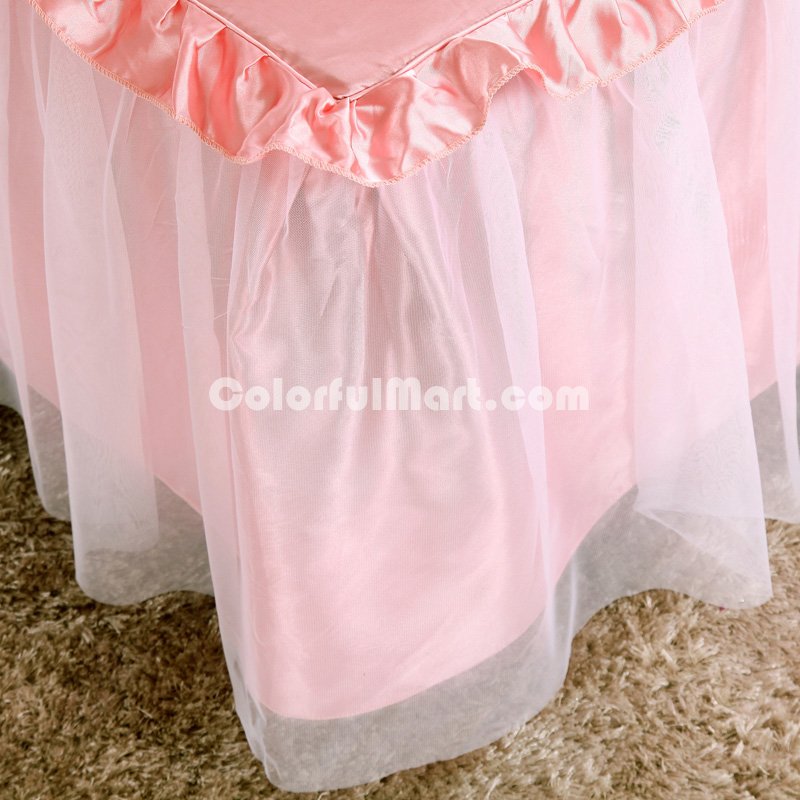 Water Blue And Pink Silk Duvet Cover Set Teen Girl Bedding Princess Bedding Set Silk Bed Sheet Gift Idea - Click Image to Close