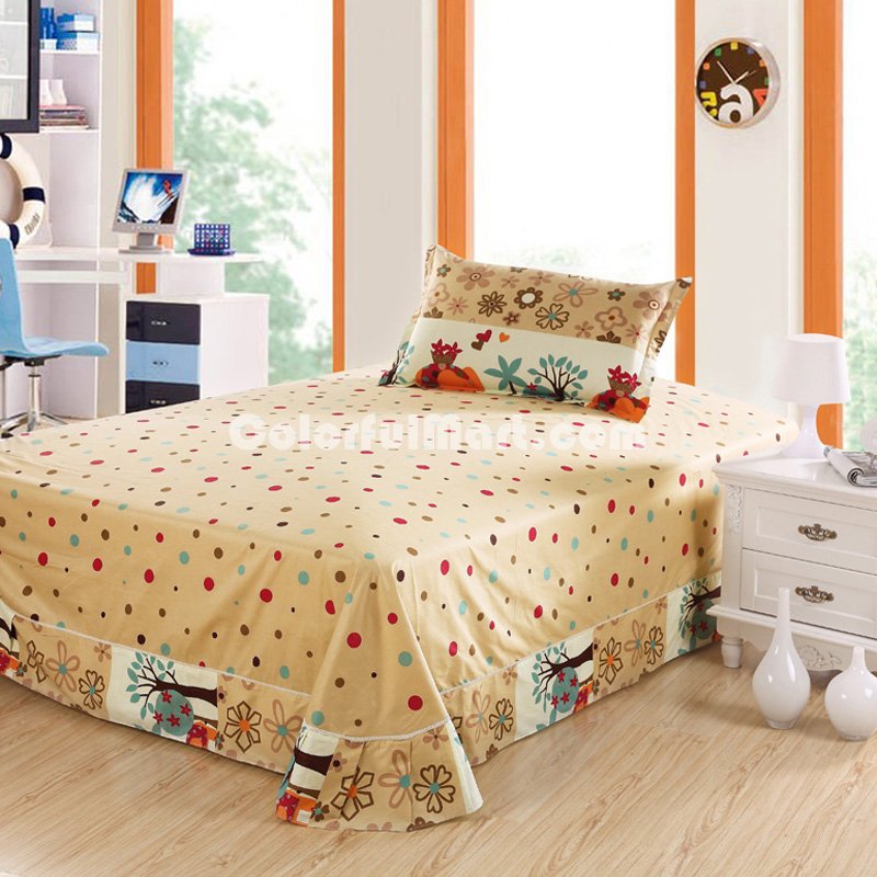 Elephants And Forest Coffee 3 Pieces Girls Bedding Sets - Click Image to Close