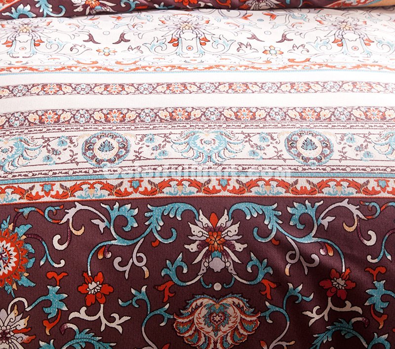 Vatican Brown Duvet Cover Set European Bedding Casual Bedding - Click Image to Close