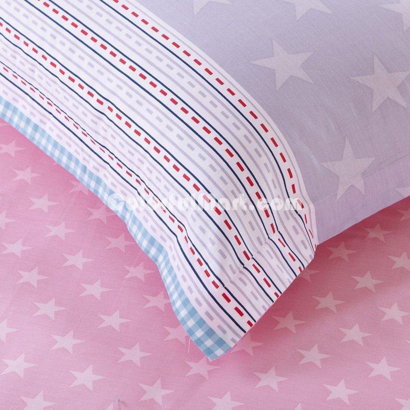 Happy Cat Blue Bedding Set Kids Bedding Teen Bedding Duvet Cover Set Gift Idea - Click Image to Close
