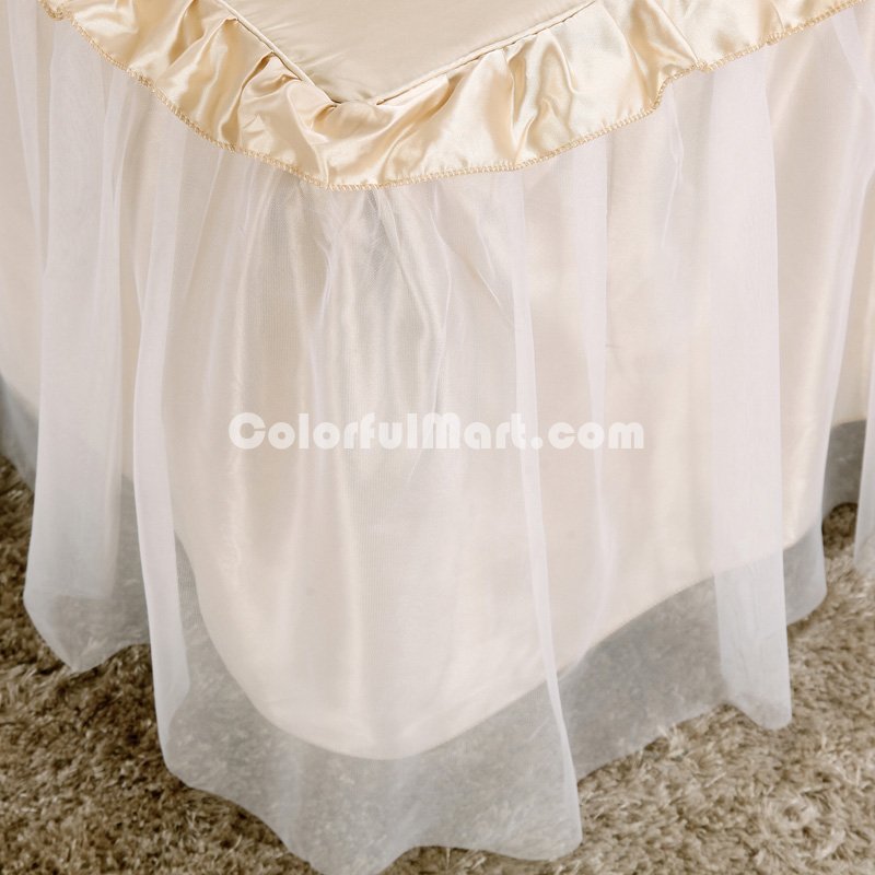 Coffee And Tan Silk Duvet Cover Set Teen Girl Bedding Princess Bedding Set Silk Bed Sheet Gift Idea - Click Image to Close