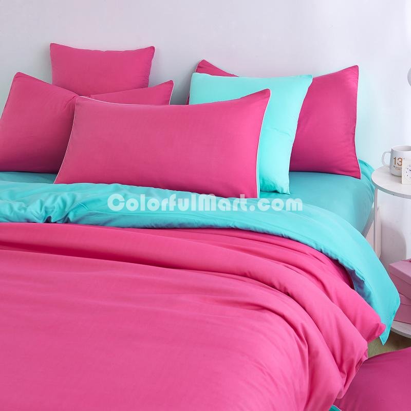 Water Blue Rose Bedding Set Duvet Cover Pillow Sham Flat Sheet Teen Kids Boys Girls Bedding - Click Image to Close